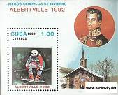 *Známky Kuba 1992 ZOH Albertville hárček MNH - Kliknutím na obrázok zatvorte -